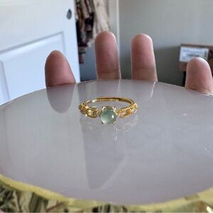 Jade Silver ring
